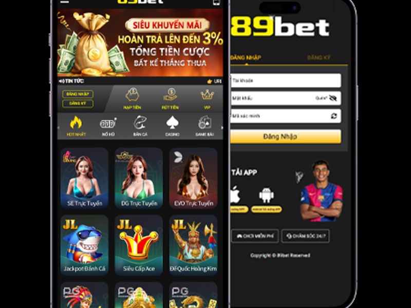 Màn hình truy cập cổng đăng nhập 77bet