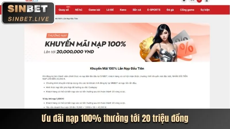 Ưu đãi nạp tiền hàng ngày 18win1